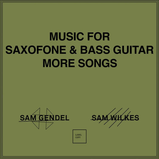 Music For Saxofone & Bass Guitar More Songs [LP]