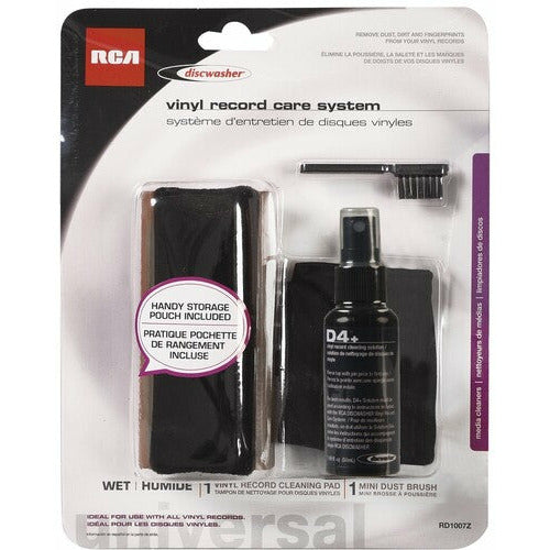 Discwasher RD1007Z D4+ Record Care System Includes - Fluid, Brush & Storage Bag
