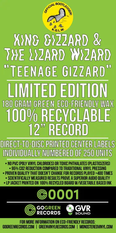 Teenage Gizzard [180-Gram Eco-Friendly Green Vinyl]